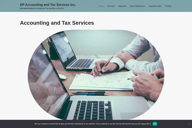 Dinesh CPA website preview